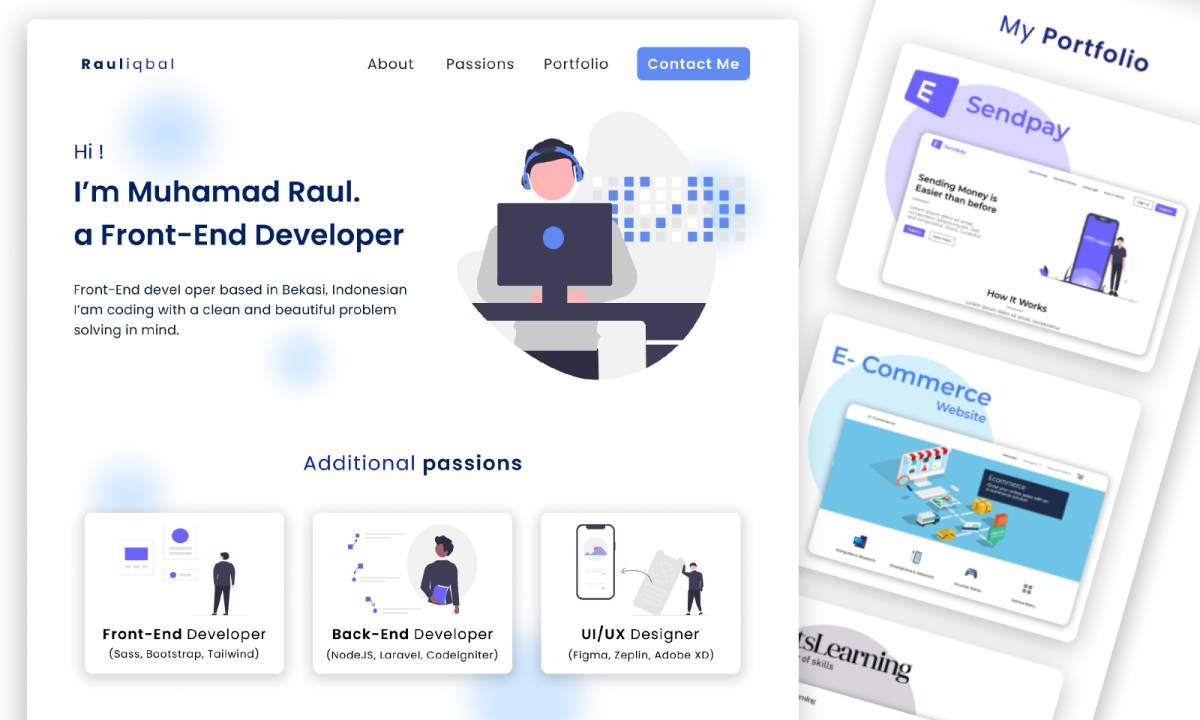 Figma Resume Web Design Template