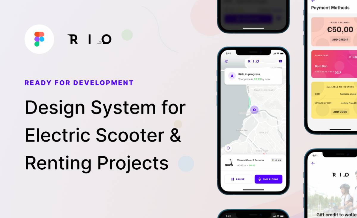 Figma Rio Design System for Electric Scooters