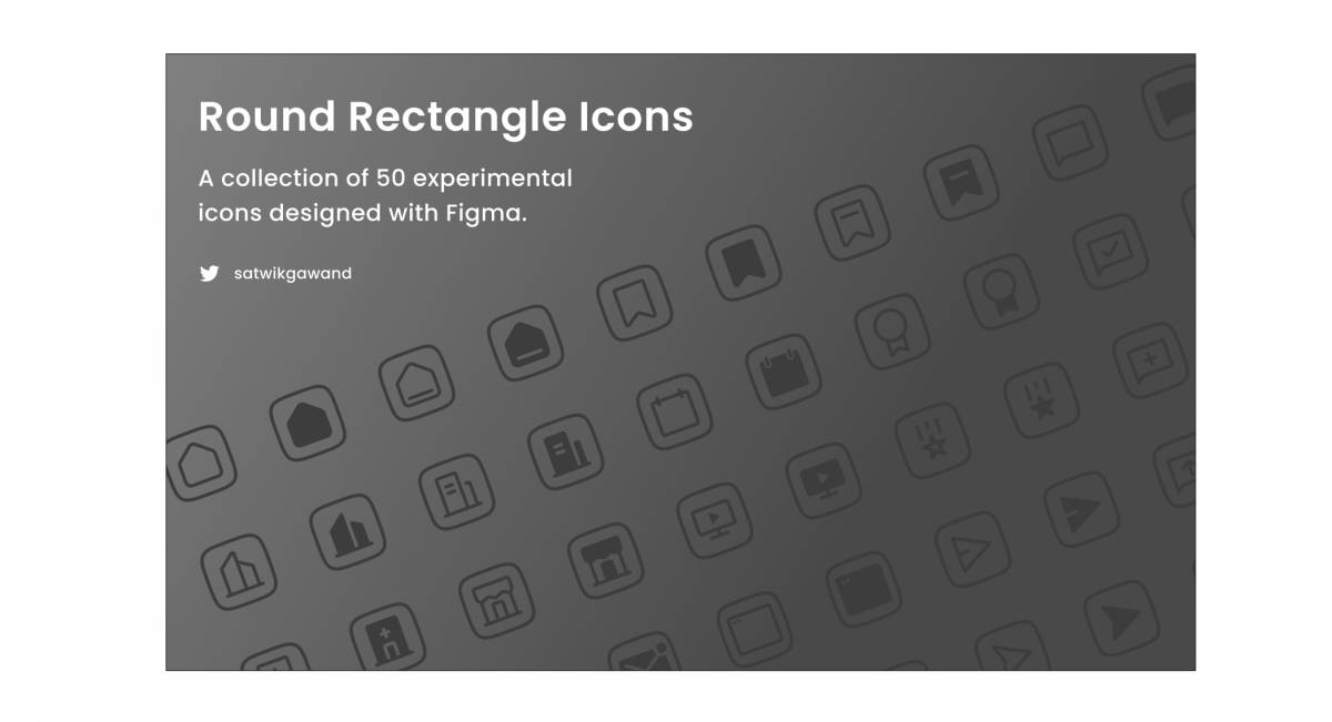 Figma Round Rectangle Icons Template