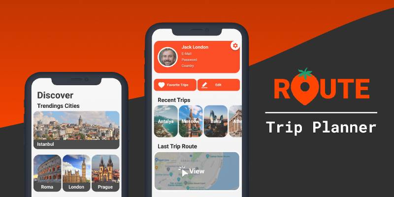 Figma Route - Trip Planner Concept App