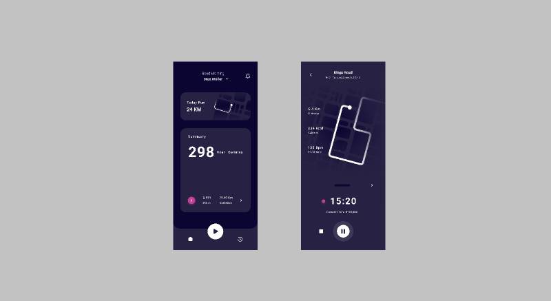 Figma Running Mobile App Template