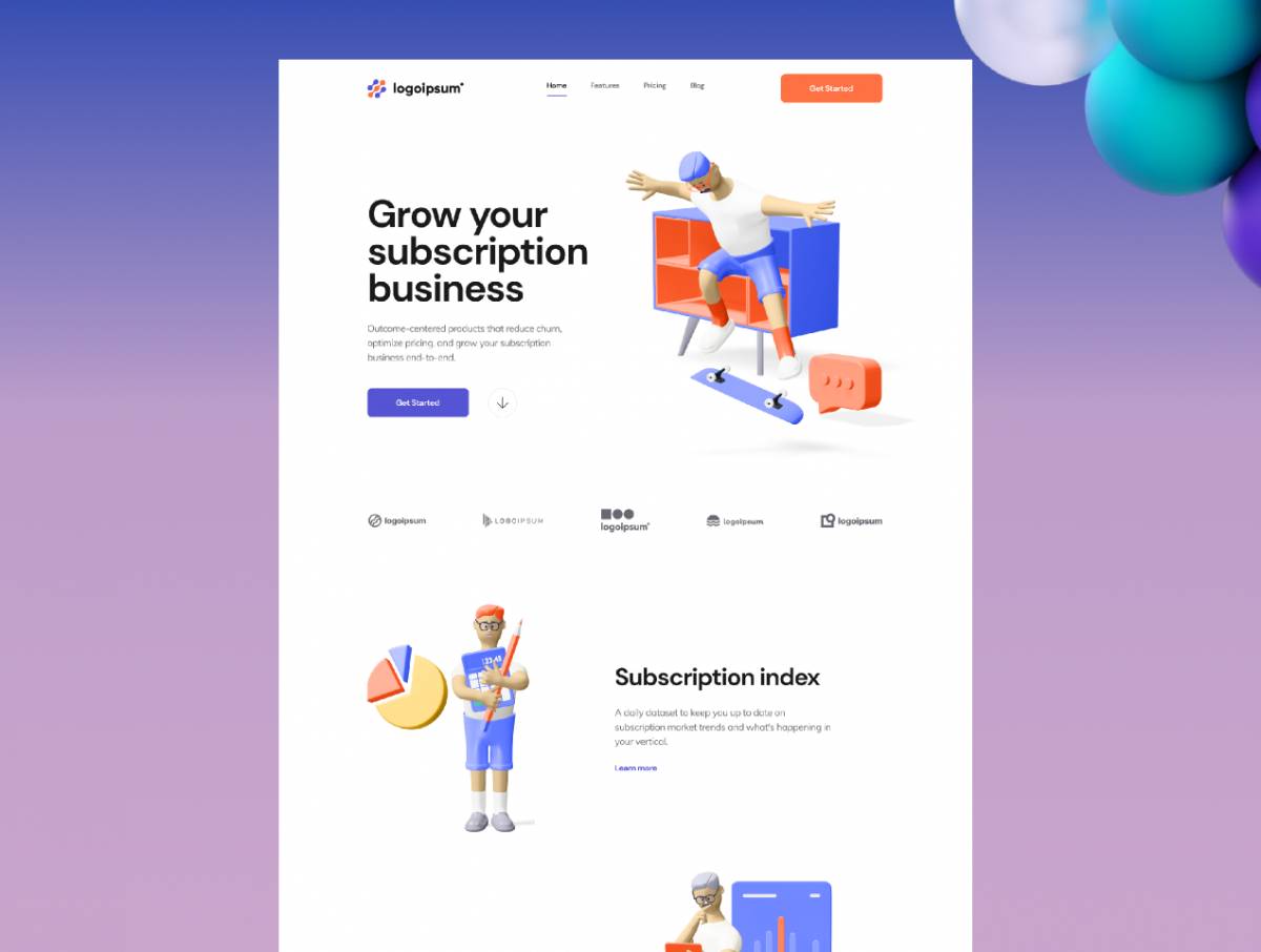 Figma SaaS Landing Page