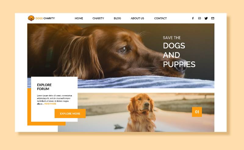 Figma Save Dogs Website