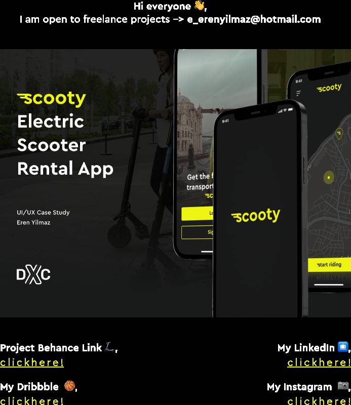 Figma Scooty Electric Scooter Rental App Design System