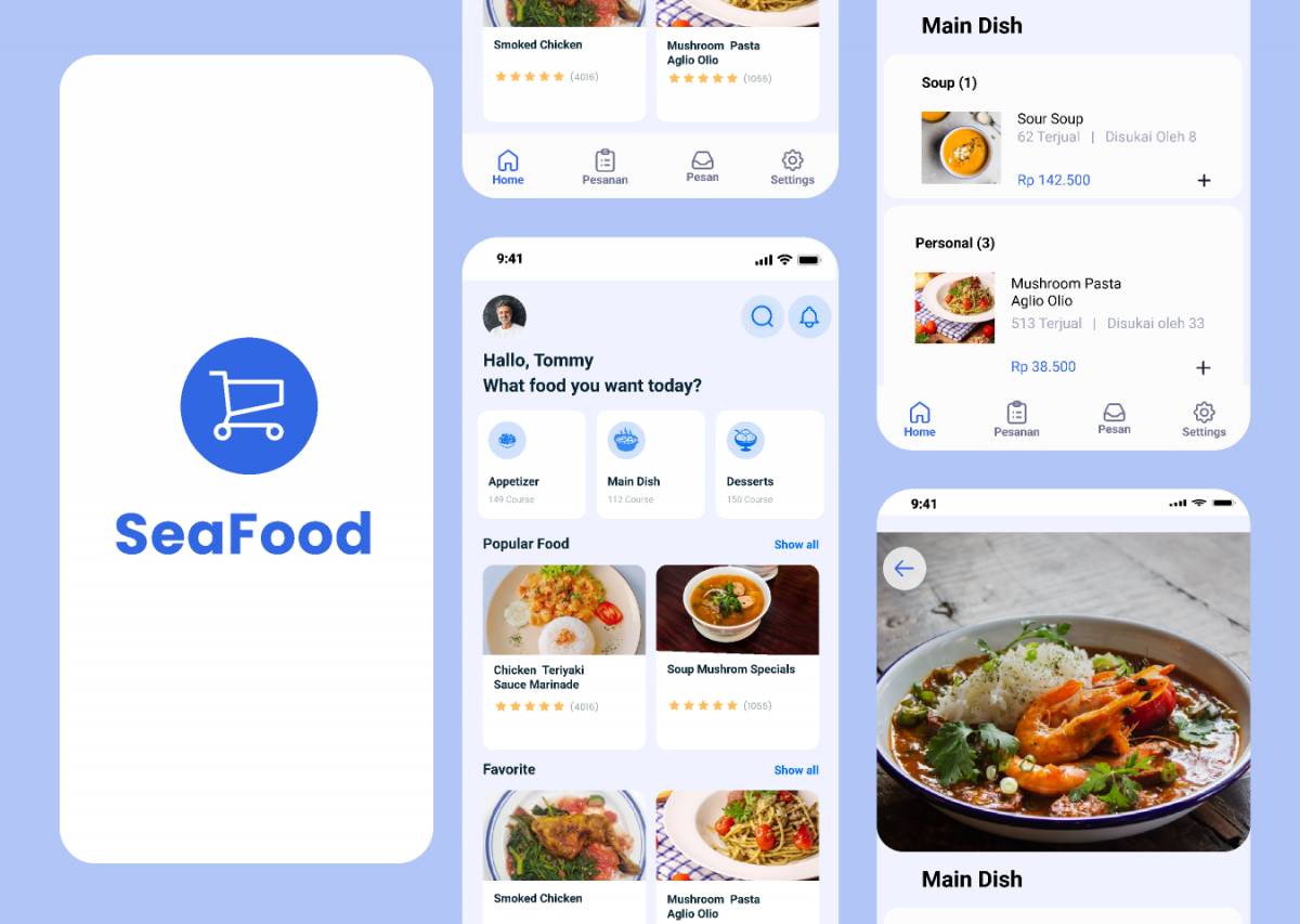 Figma SeaFood Reservation Apps