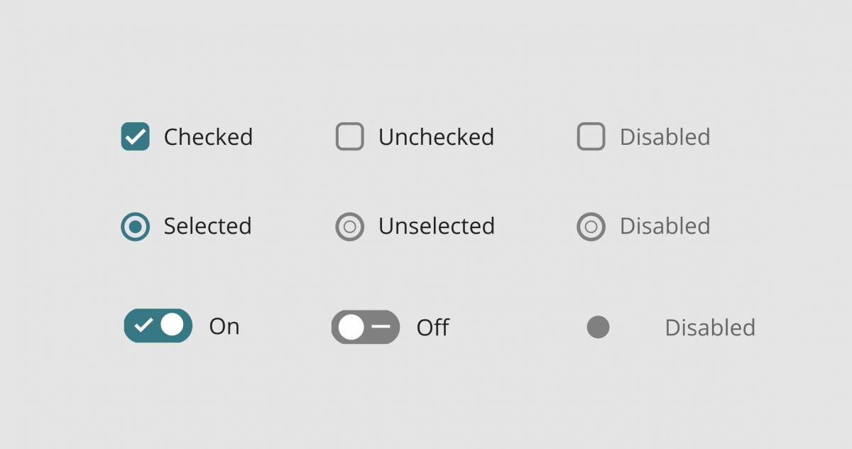 Figma Selection Controls Template