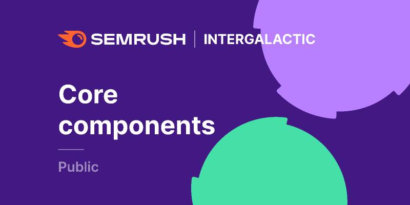 Figma Semrush library Core components library