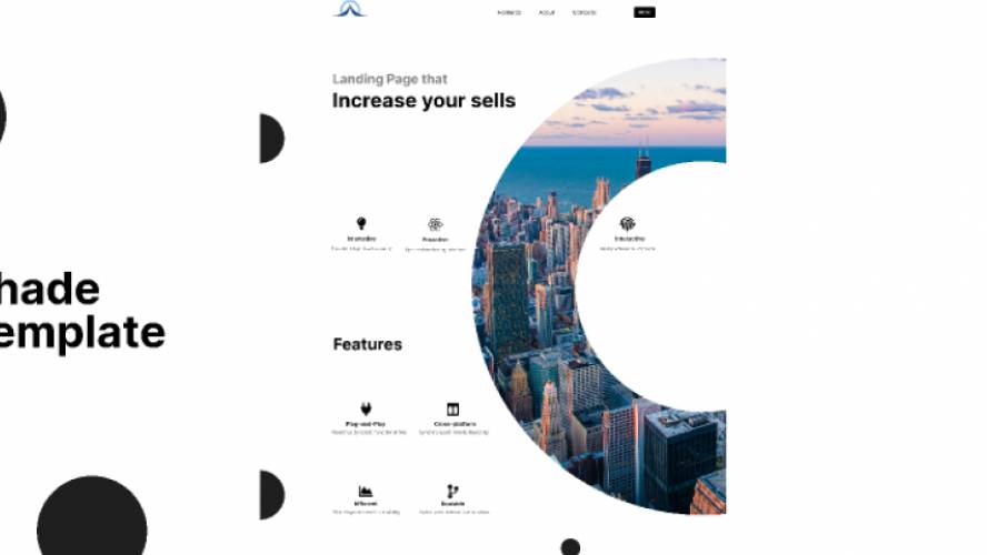 Figma Shade City Landing Page Template