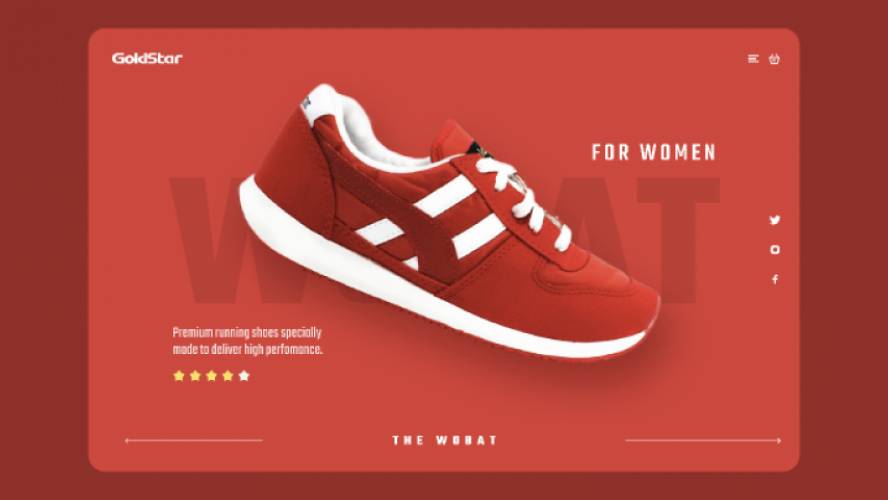 Figma Shoes - Landing Page Free Download