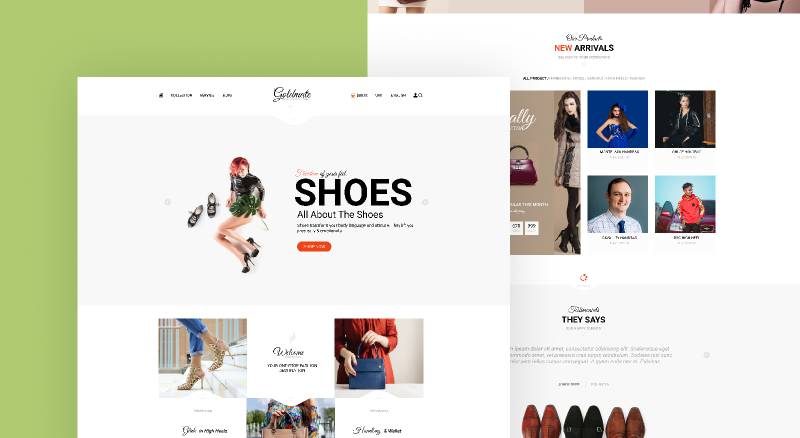 Figma Shoes E-commerce Website Template