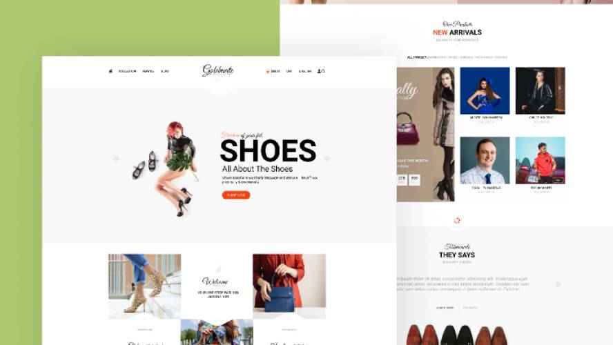 Figma Shoes E-commerce Website Template