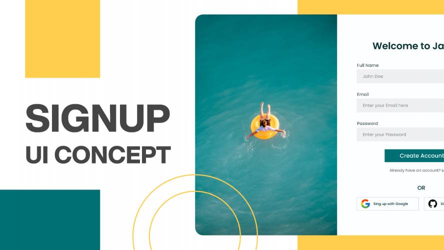 Figma Signup UI Concept