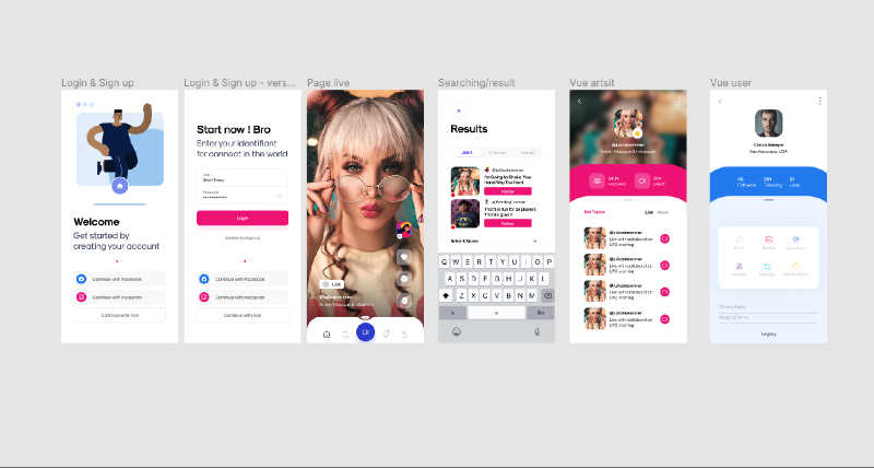 Figma simple app mobile template