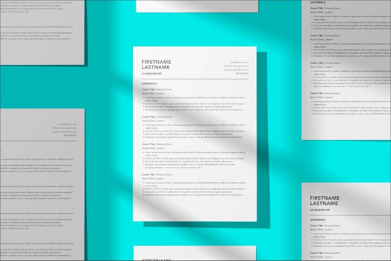 Figma Simple Bullet Resume Template