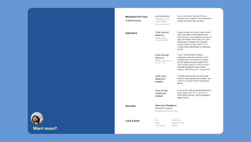 Figma Simple Curriculum Vitae