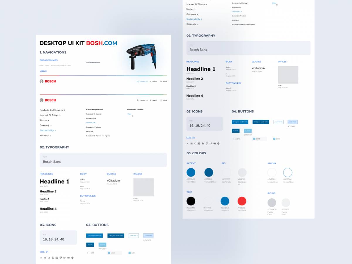 Figma Simple Desktop UI KIT Template