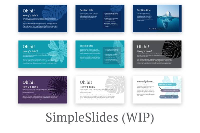Figma Simple Slides Presentation Template