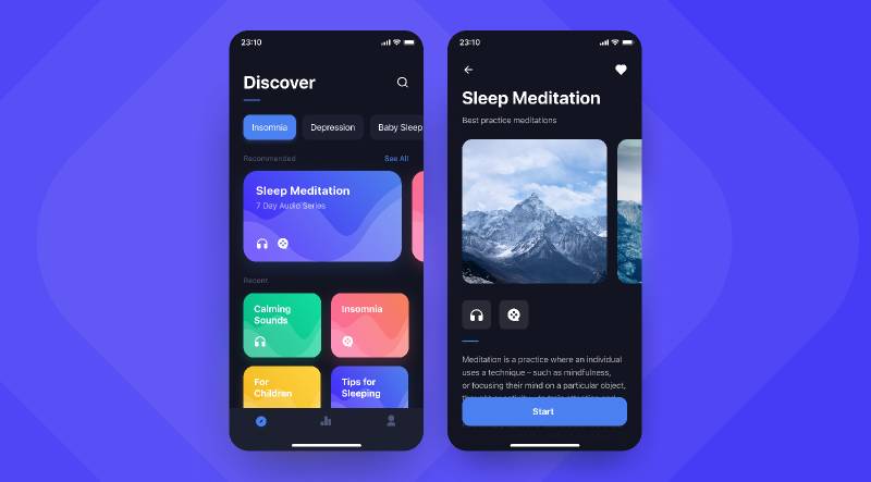 Figma Sleep App Template