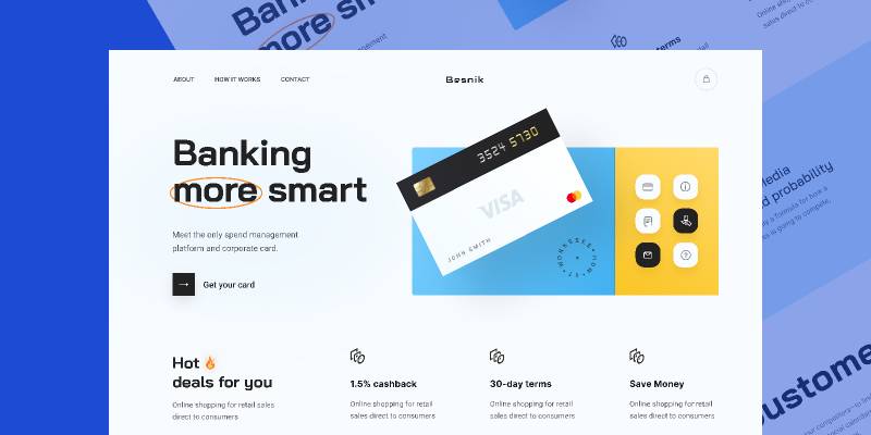 Figma Smart Banking Landing Page Template