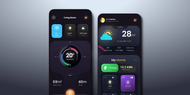 Figma Smart Home App Design Template