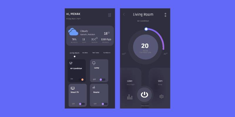 Figma Smart Home App Template