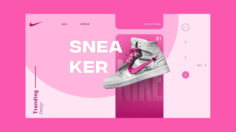 Figma Sneakers Hero Section Landing Page