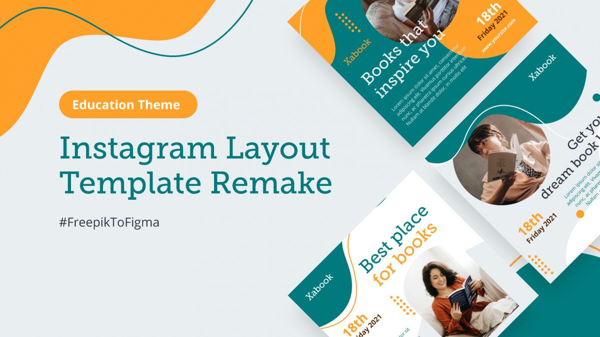 Figma Social Media Instagram Template - Education