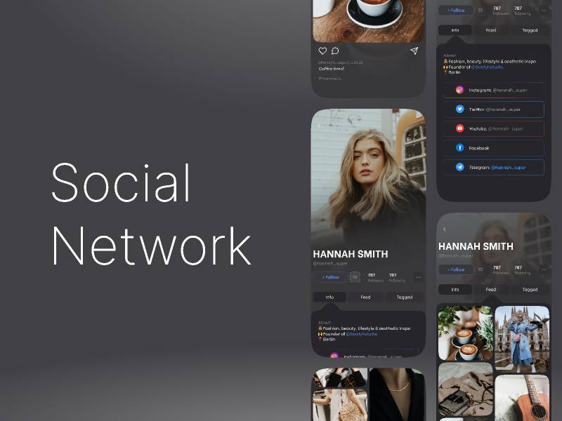 Figma Social Network App Template