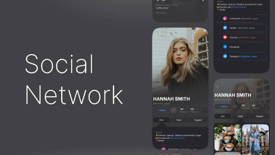 Figma Social Network App Template