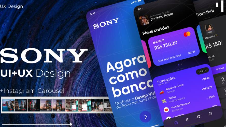 Figma Sony App Design Template