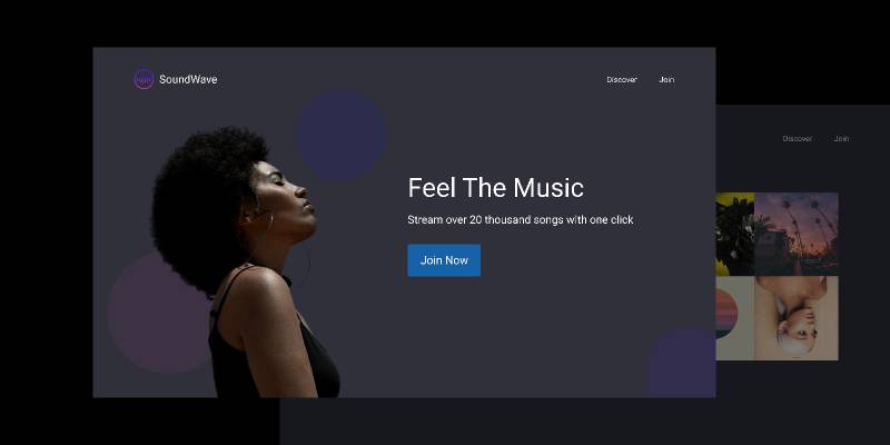 Figma SoundWave Music Landing Page