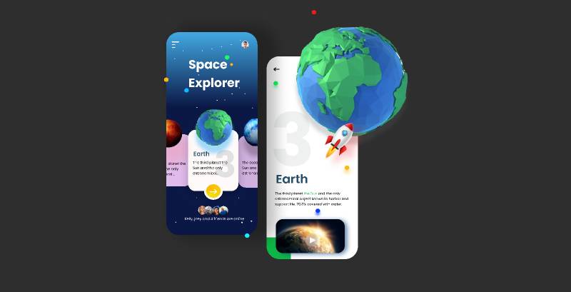 Figma Space design Template