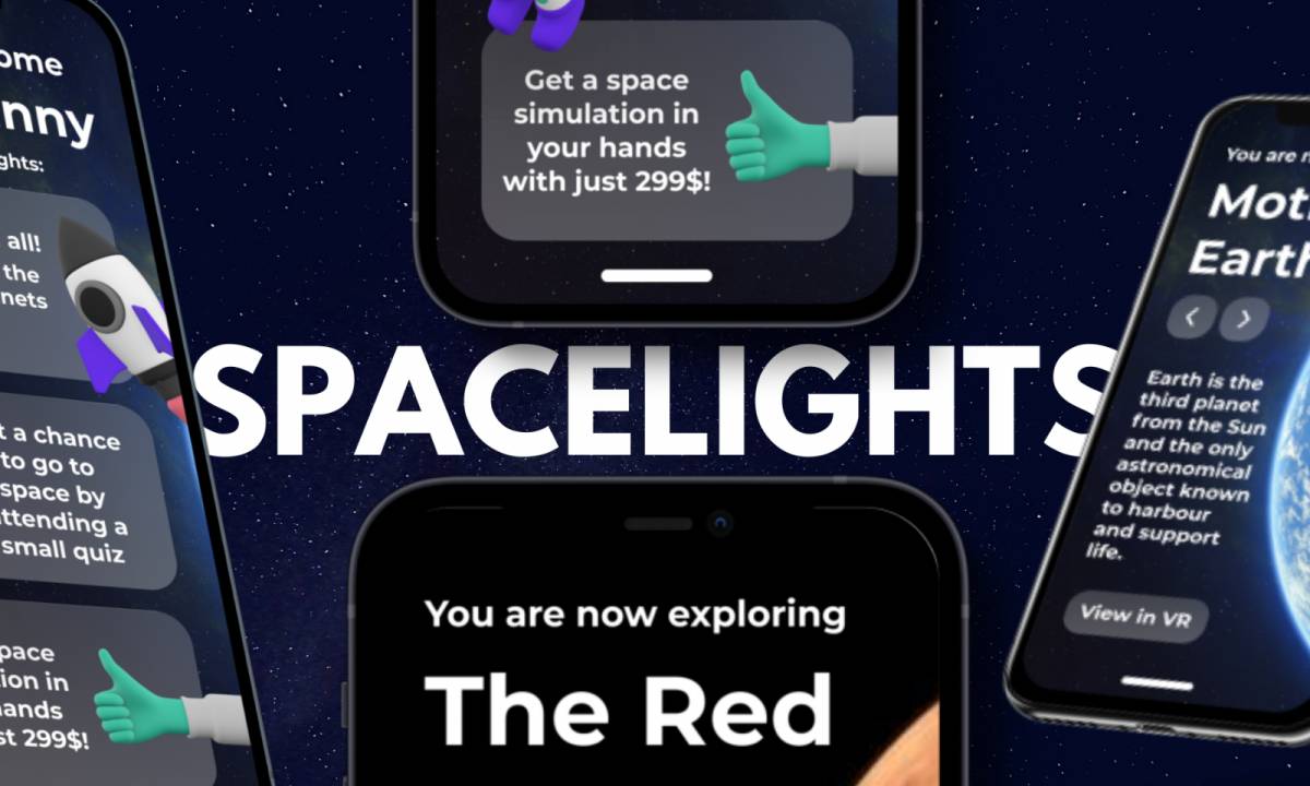 Figma SPACE LIGHTS UI Concept App Design
