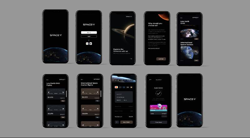 Figma Space Y Mobile App