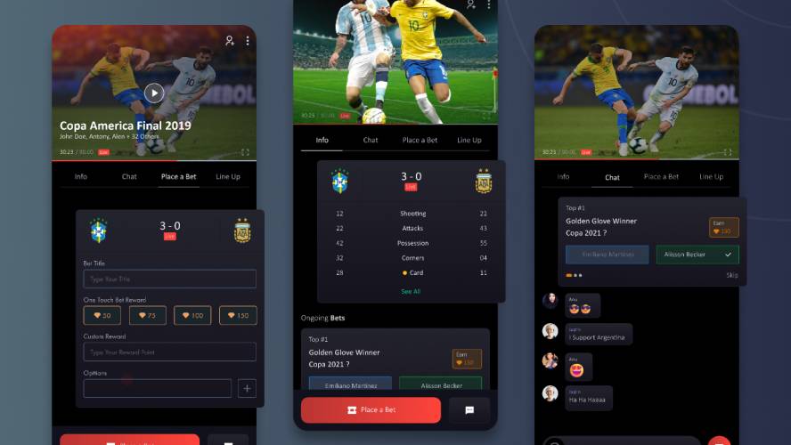 Figma Sports Live Score and Betting Application