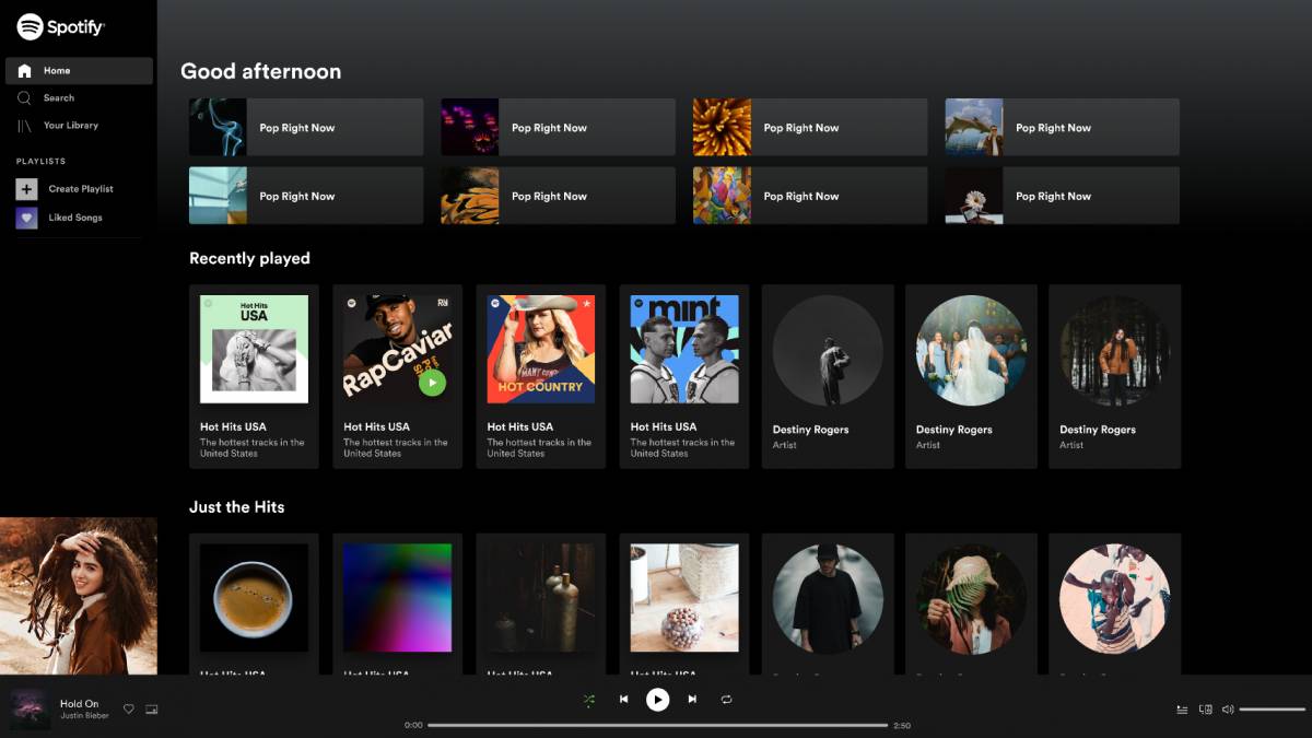 Figma Spotify Desktop Clone Template