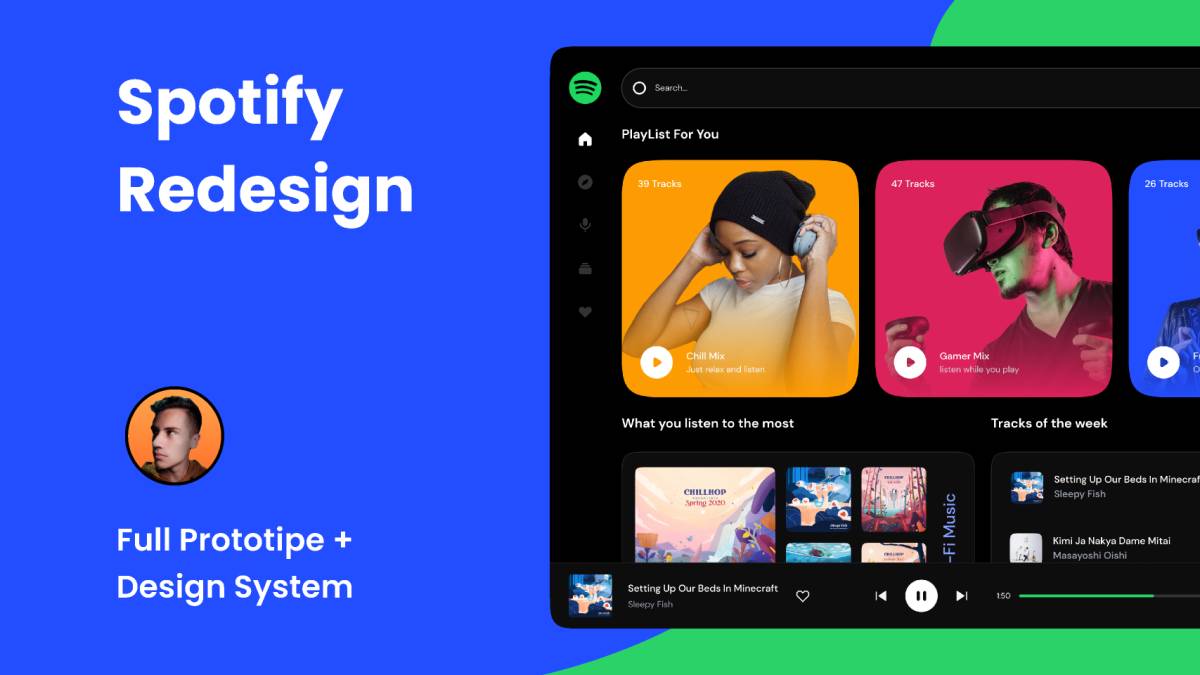 Figma Spotify Redesign Template