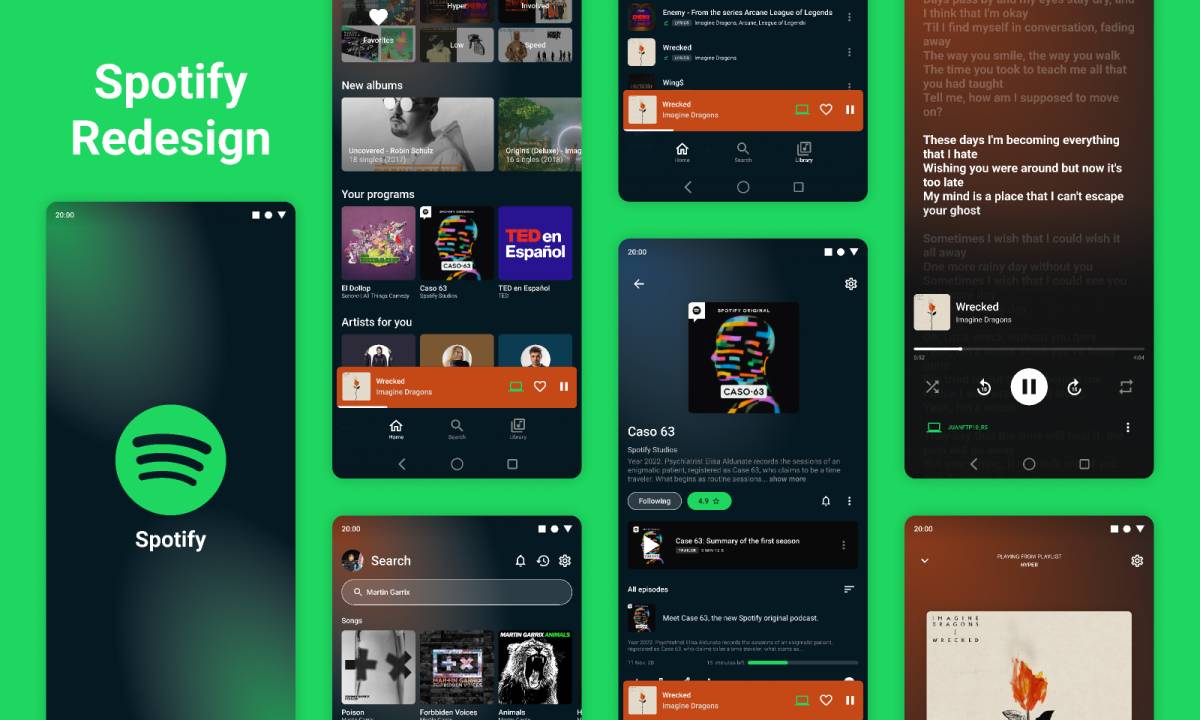 Figma Spotify Redesign Template