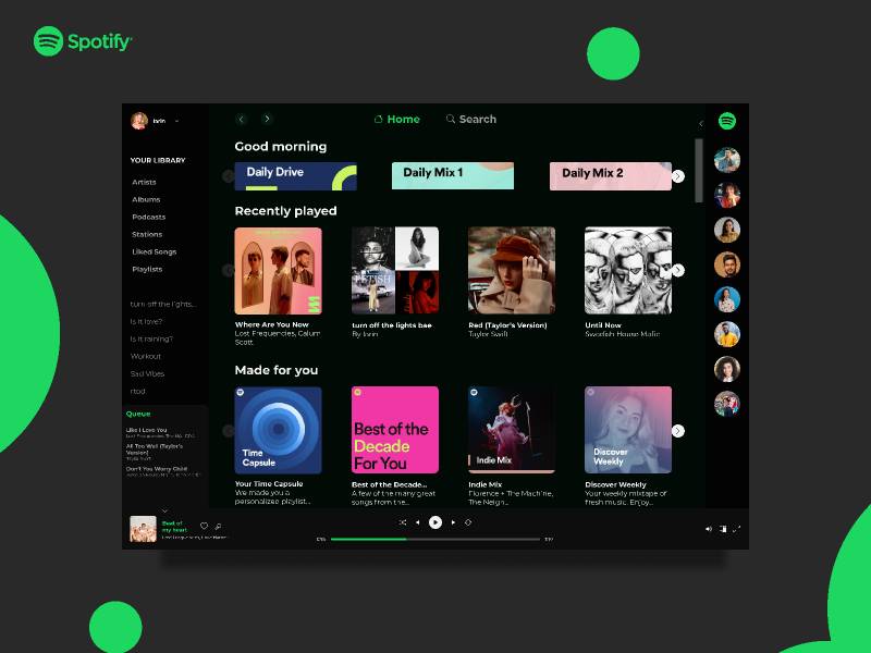 Figma Spotify Redesign Template