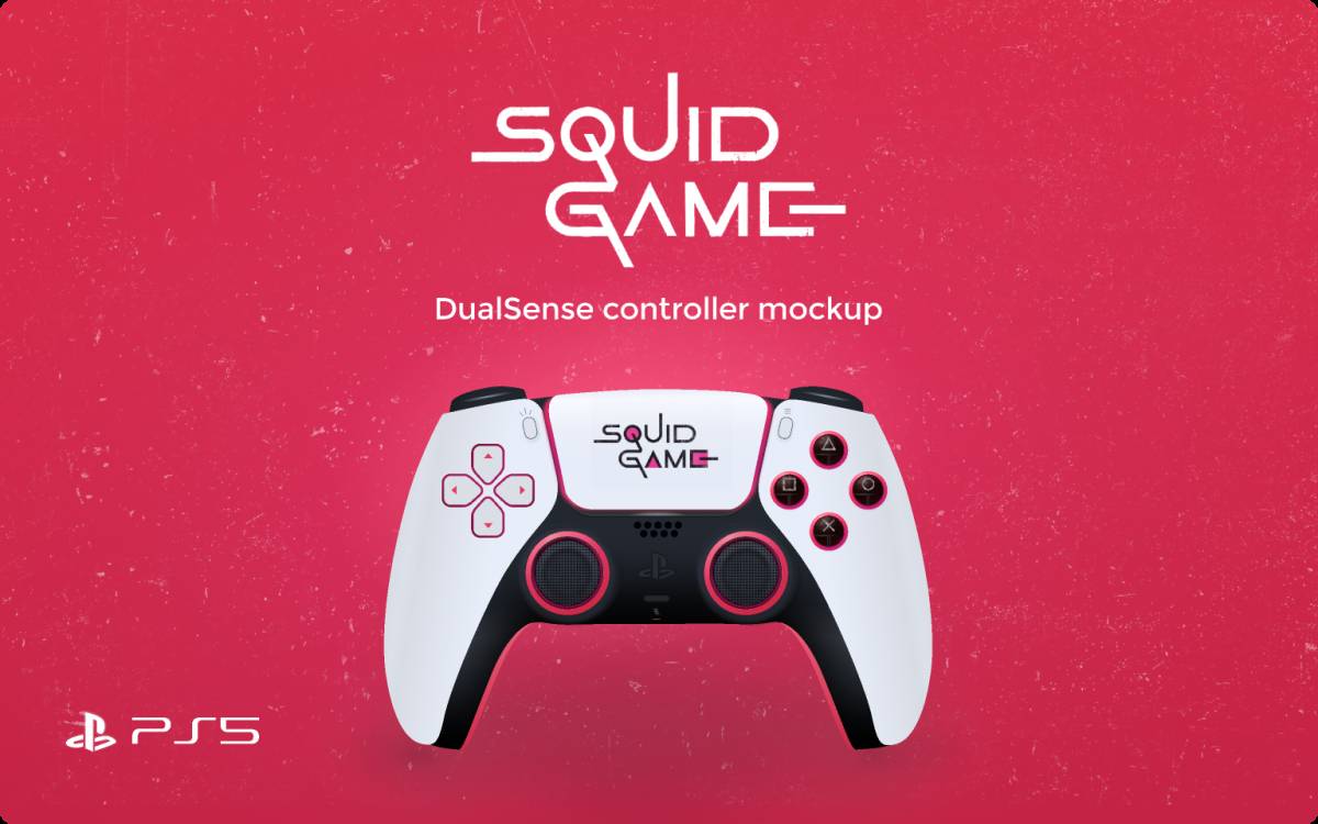 Figma Squid Game - PS5 Controller UI Mockup