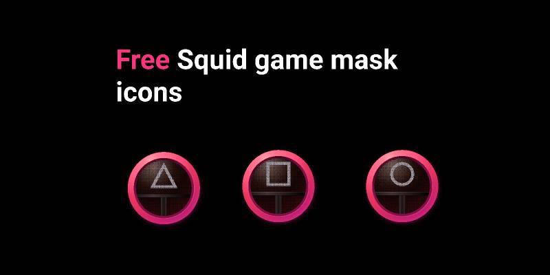 Figma Squid game mask icons