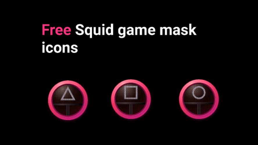 Figma Squid game mask icons