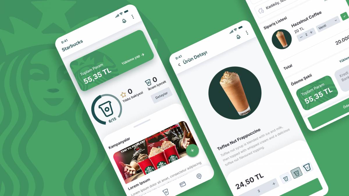 Figma Starbucks Redesign Mobil App