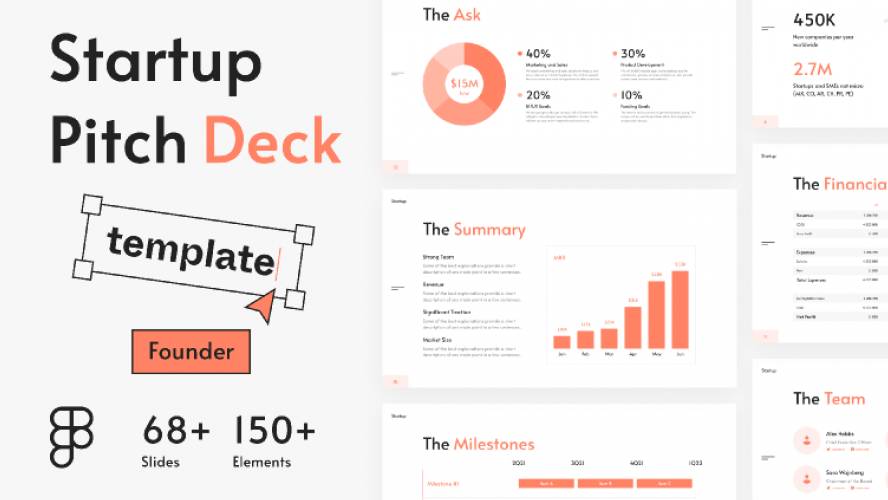 Figma Startup Pitch Deck Slide Template
