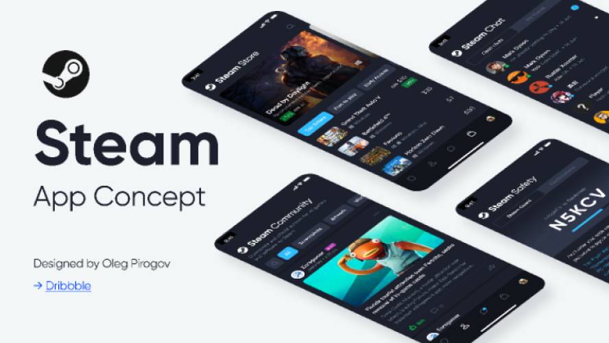 Figma Steam App Concept