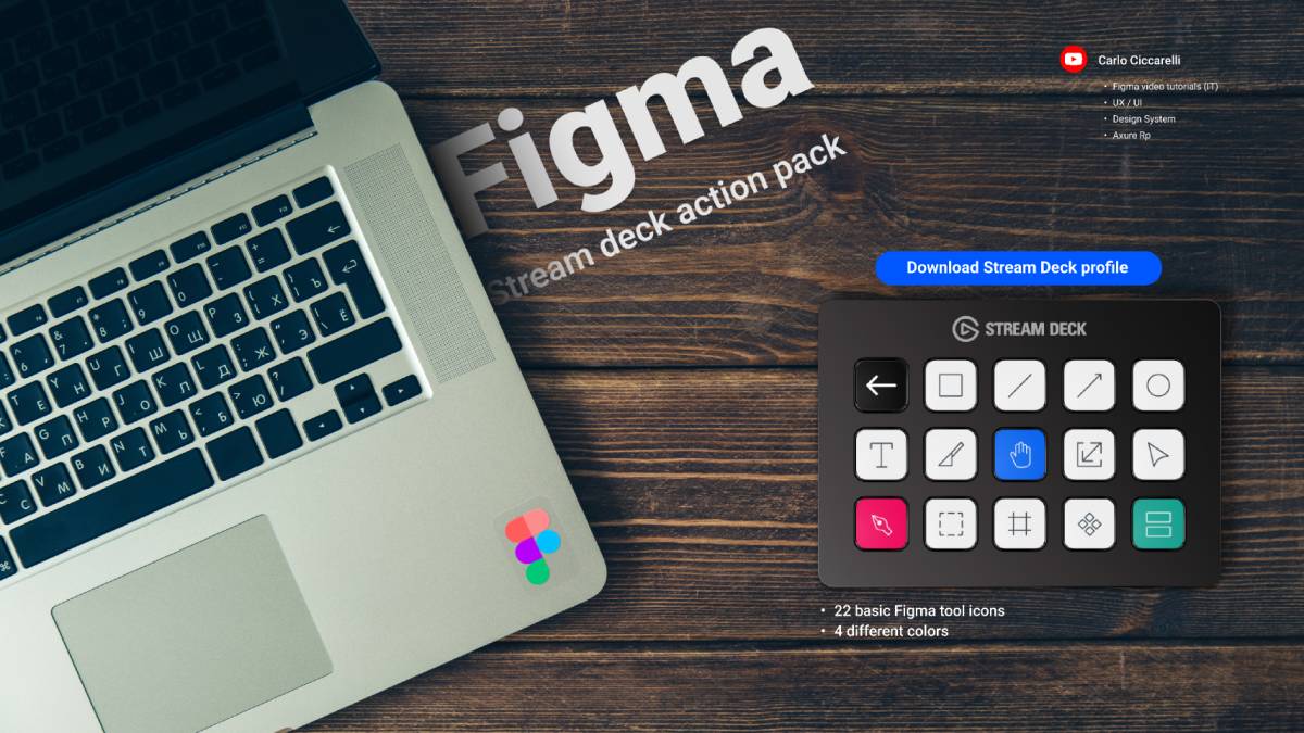 Figma Stream Deck Profile Action Icon Pack
