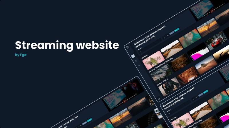 Figma Streaming Website