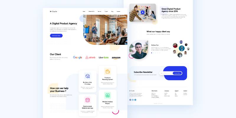 Figma Studio Design Landing Page