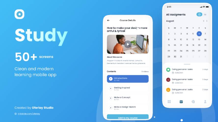 Figma Study Mobile Apps Template