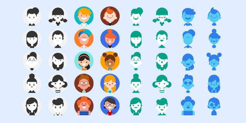 Figma SVG User Avatar Pack Free download